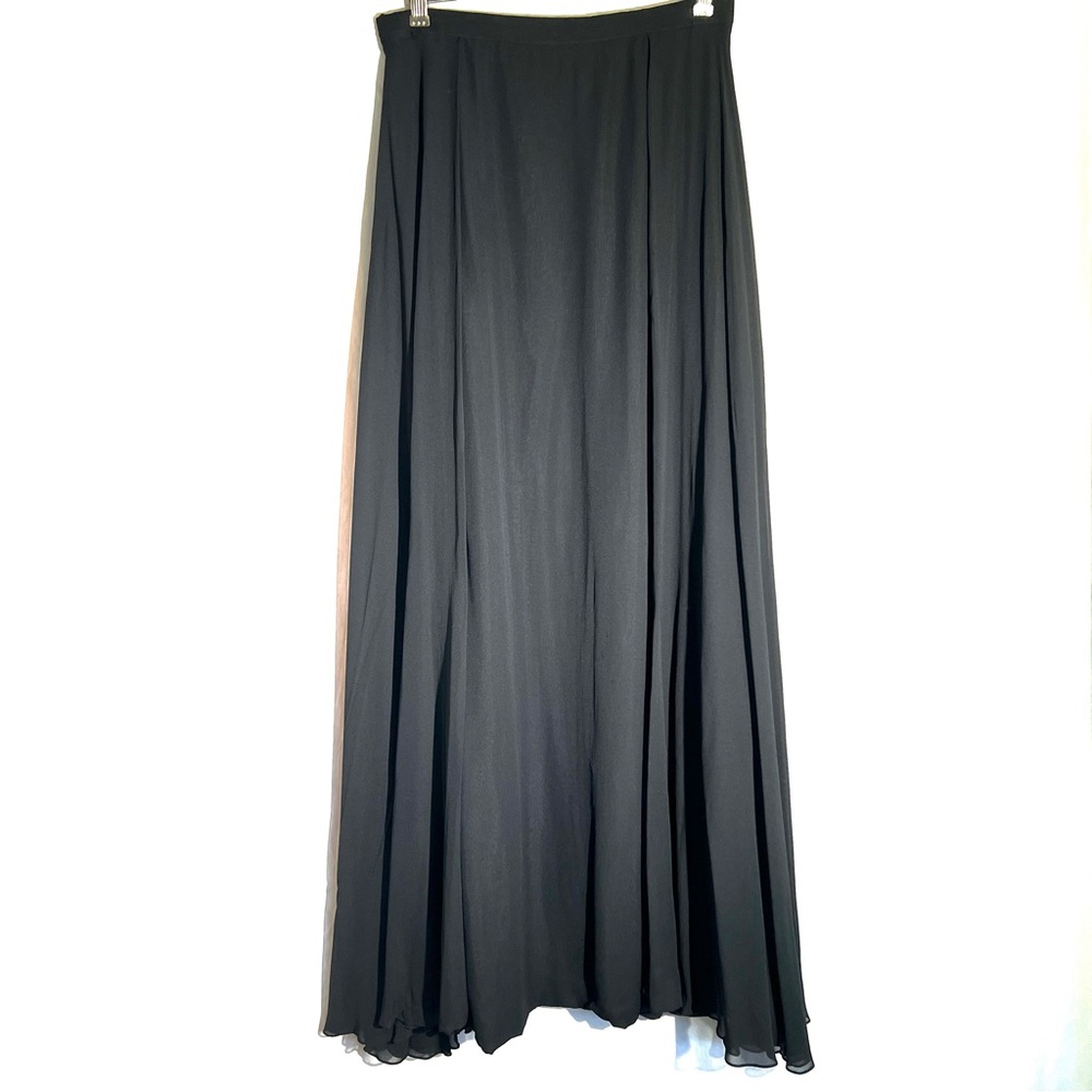 1960’s Edith Fonarotto New York Silk Full Length Evening Skirt, Union Made